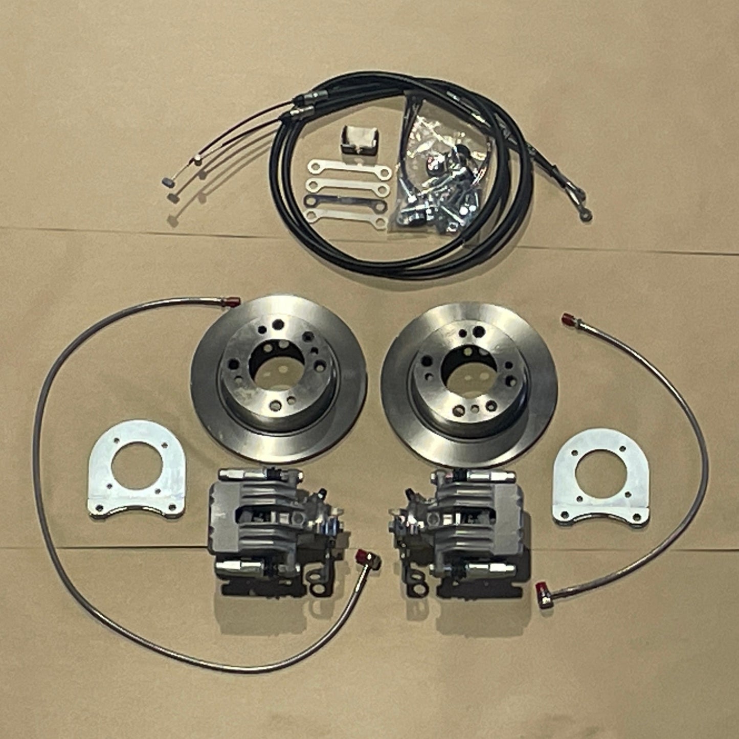 Rear Disc Brake Kit for Spridgets (with Quarter Elliptical Springs)