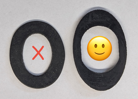 BETTER FITTING Wiper Bezel Pad - (Sold Individually) (All Spridgets)