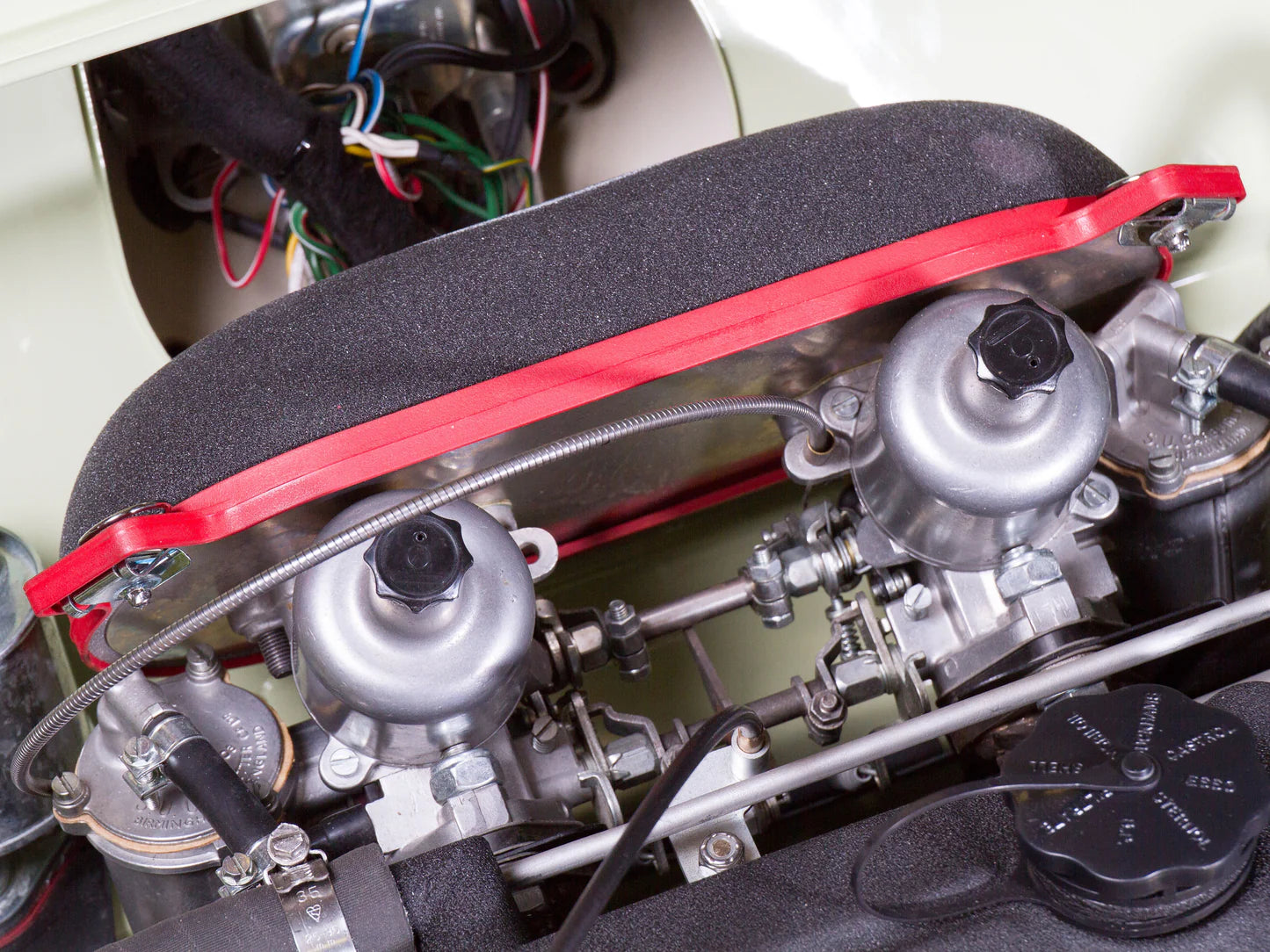 HS2 Stub Stack System with polyester air filter (all Bugeyes/Spridgets with HS2 carburetors)