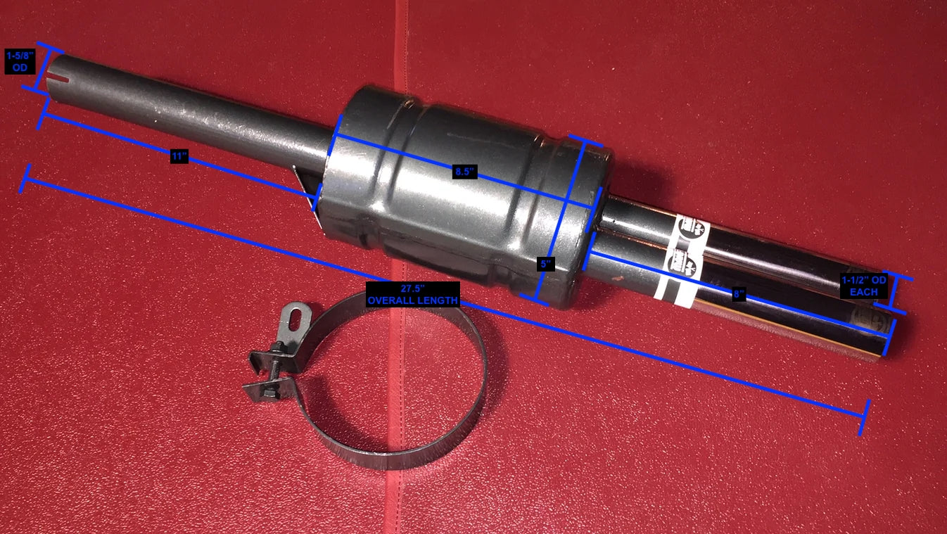 Bugeyeguy Dual Tip Muffler