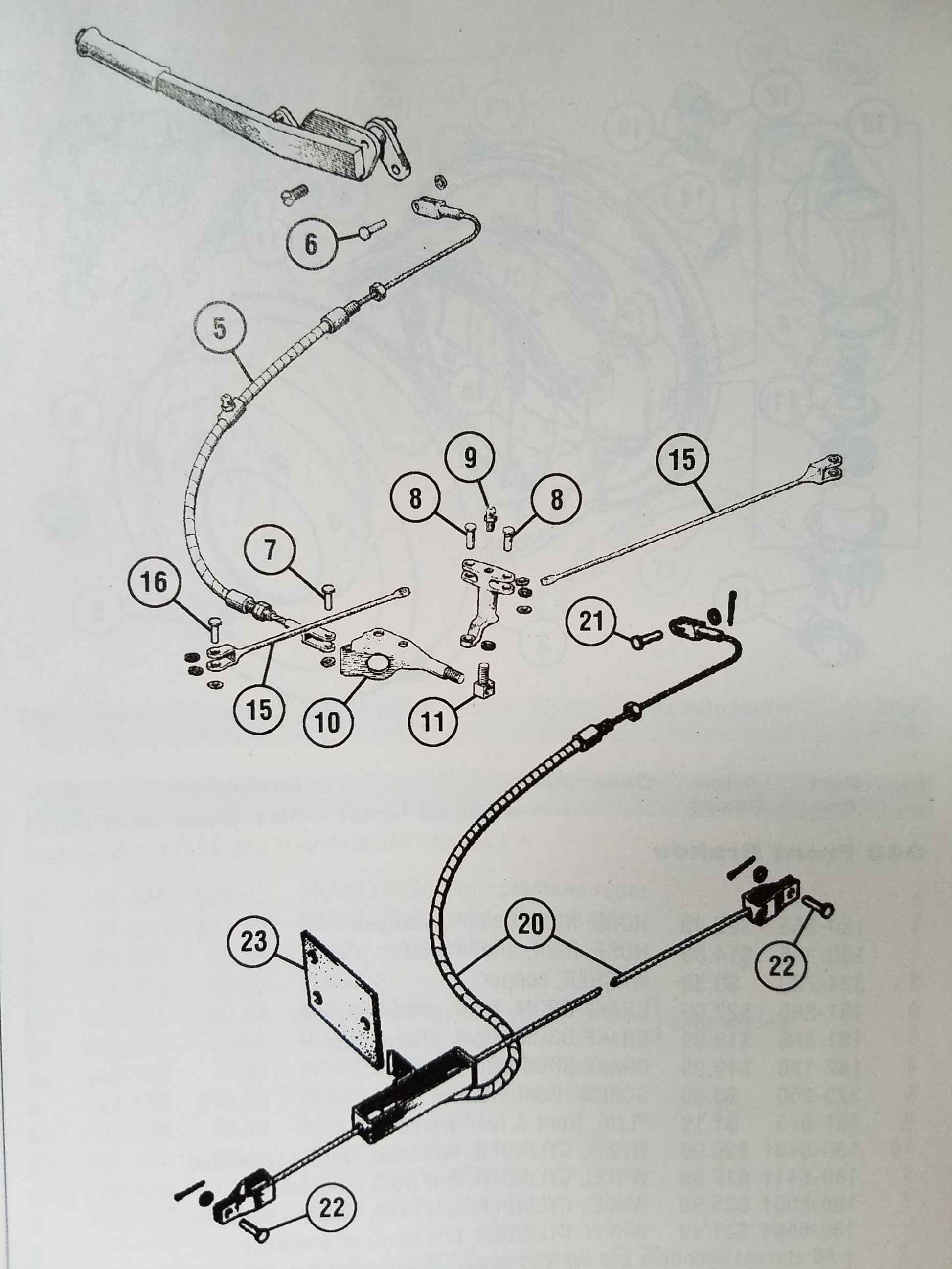 Austin Healey Sprite Handbrake cable clevis kit  - Bugeye