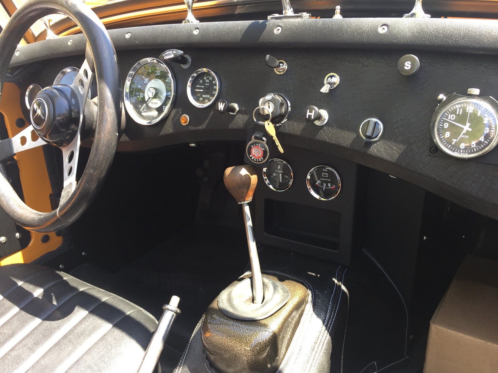 Austin Healey Sprite Spridget custom gauge console  - Bugeye