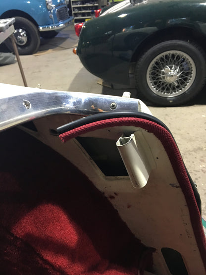 Austin Healey Sprite Bugeye door seal set kit with clips Interior - Bugeye