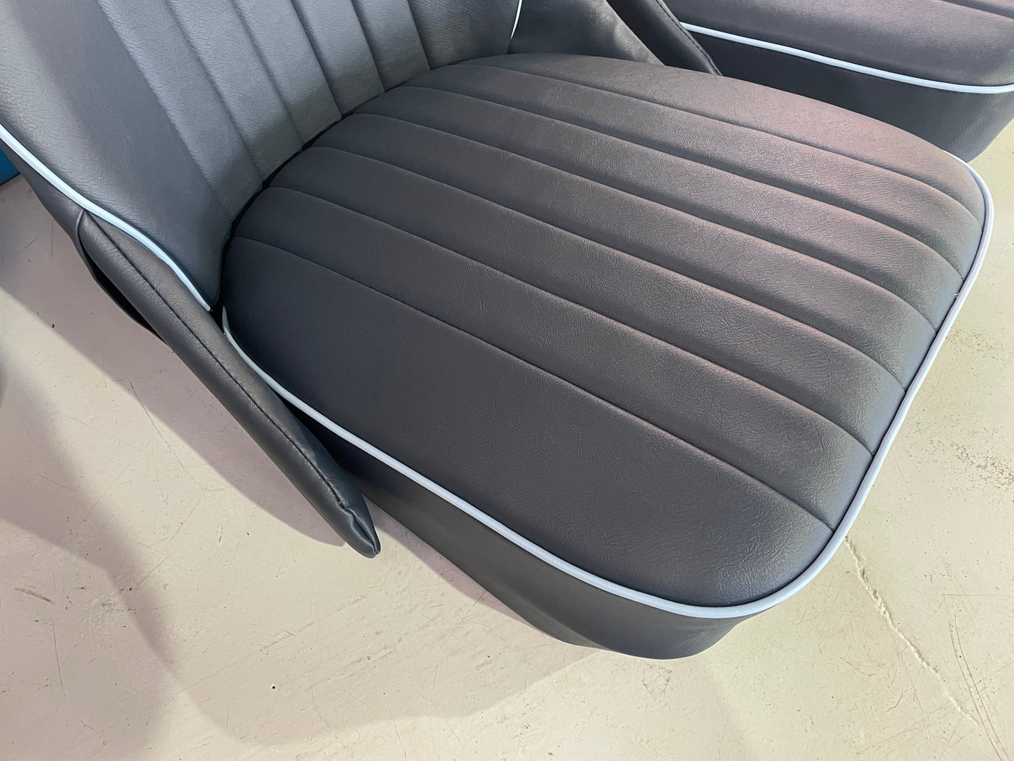Pair of Complete Upholstered Bugeye Seats with All New Parts