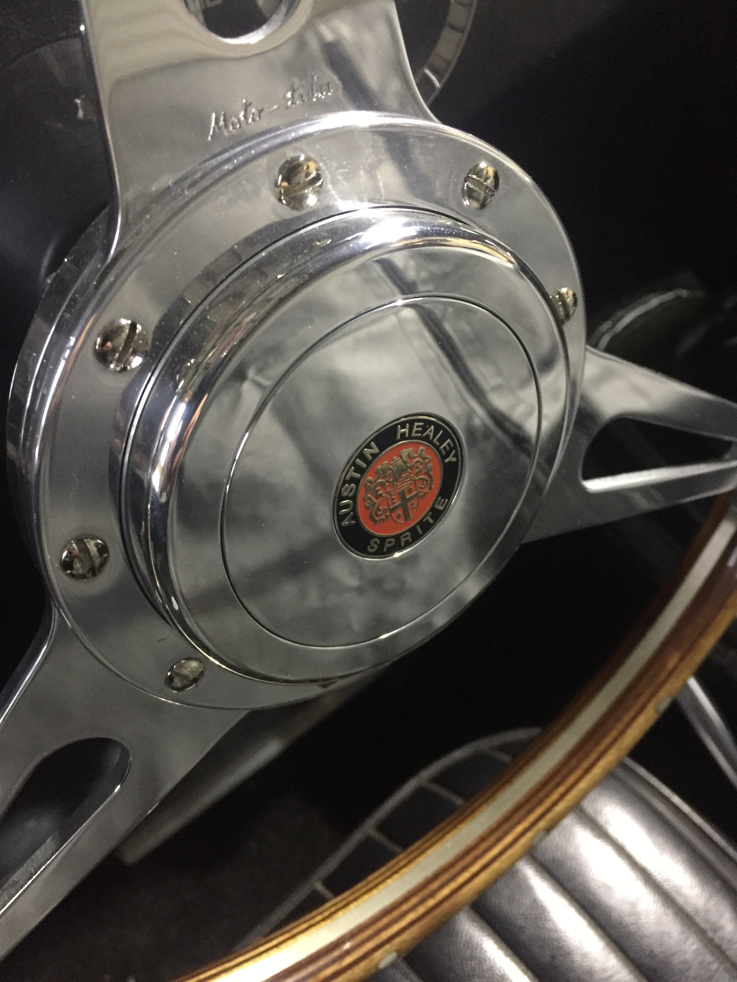 レカラ ステアリング Lecarra motolita Lecarra Moto Lita 14” Steering Wheel Polished Aluminum Black