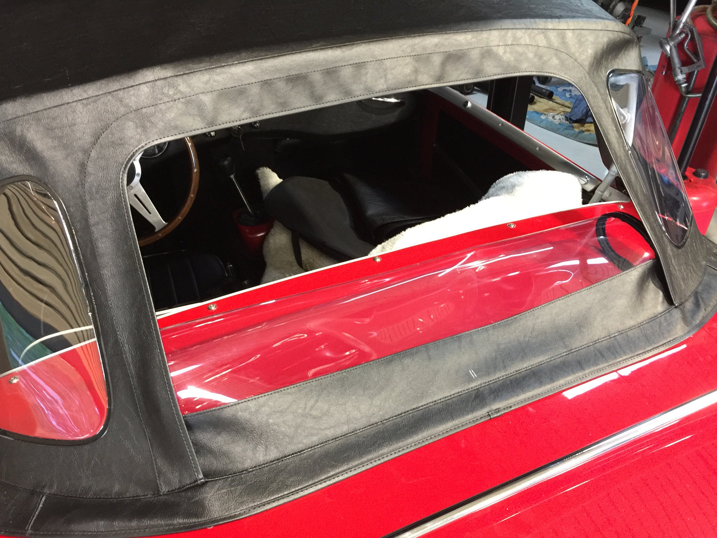 Bugeye Sprite Convertible Top with Zip-Down Window. The convertible convertible top!