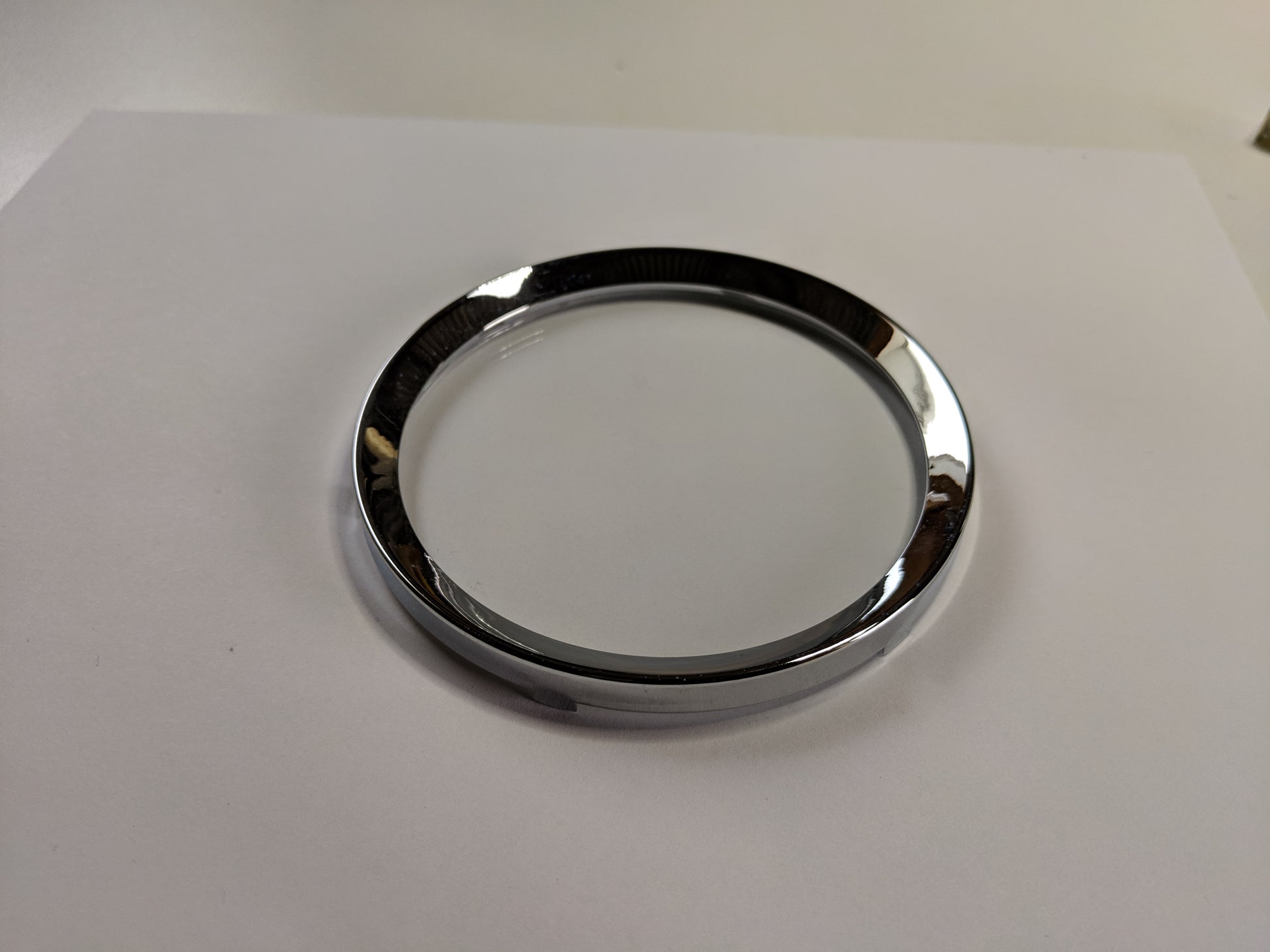 Austin Healey Sprite Instrument Gauge Chrome Retaining Ring, Large  - Bugeye