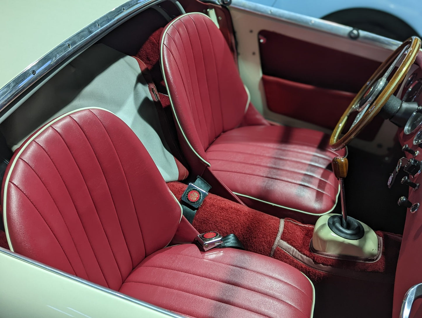 Pair of Complete Upholstered Bugeye Seats with All New Parts