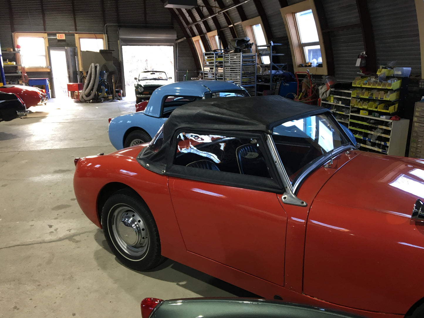 Austin Healey Sprite Restore your original soft window Bugeye Side Curtains Exterior - Bugeye