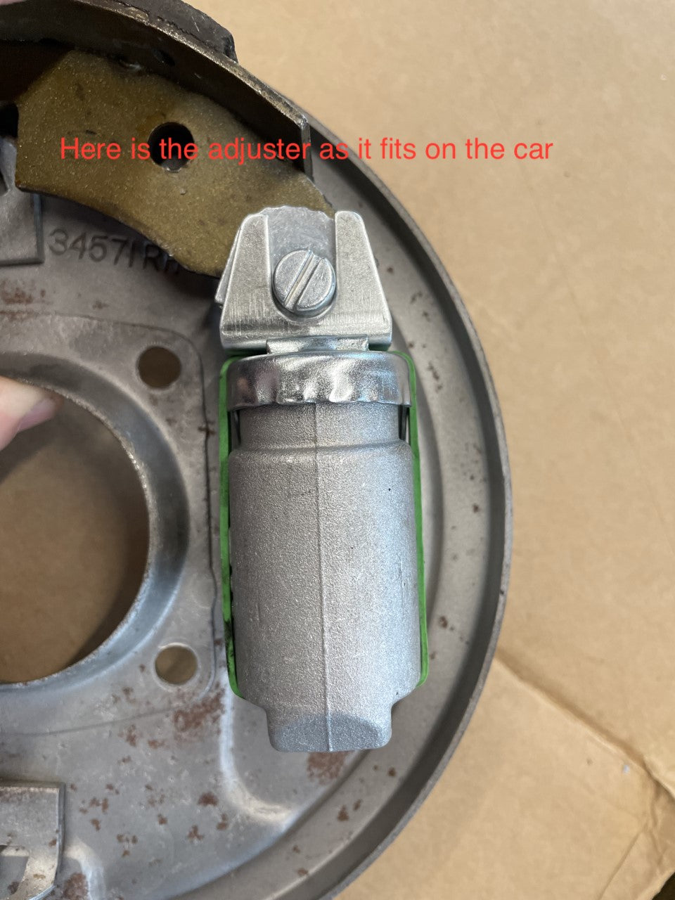 Brake Adjuster - "Snail and Mask"