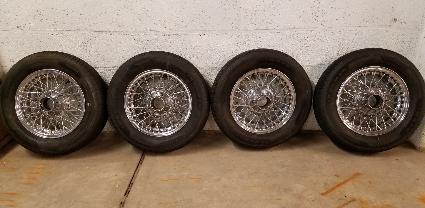 Austin Healey Sprite Mount and balance set of four tires  - Bugeye